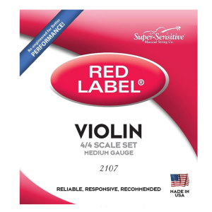 red label cuerdas para violin 4/4
